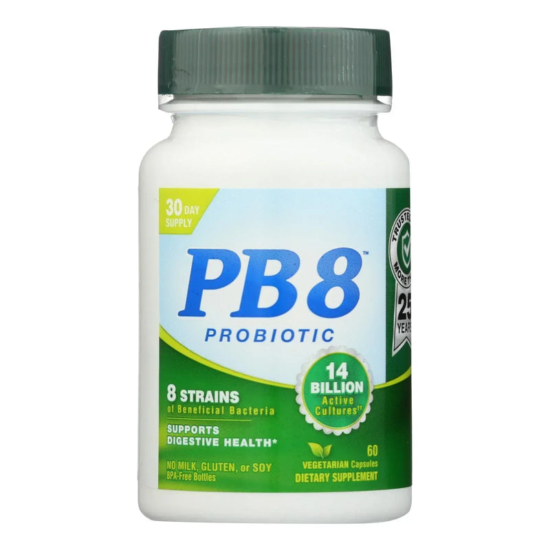 An image displaying Nutrition Now Pb 8 Pro-biotic Acidophilus For Life - 500 Mg - 60 Vegetarian Capsules by Nutrition Now
