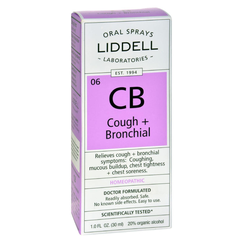 An image displaying Liddell Homeopathic Cough And Bronchial Spray - 1 Fl Oz by Liddell Homeopathic