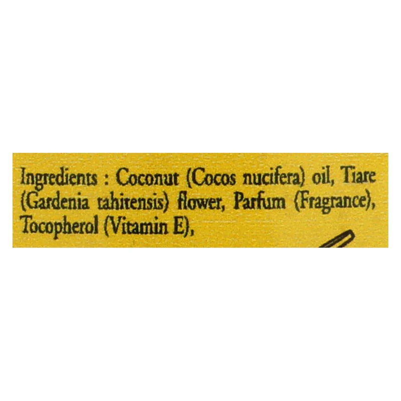 An image displaying Monoi Tiare Tahiti Monoi Tiiki Tahiti Coconut Oil - 4 Ounce by Monoi