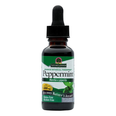 An image displaying Nature's Answer - Peppermint Leaf Alcohol Free - 1 Fl Oz by Nature's Answer