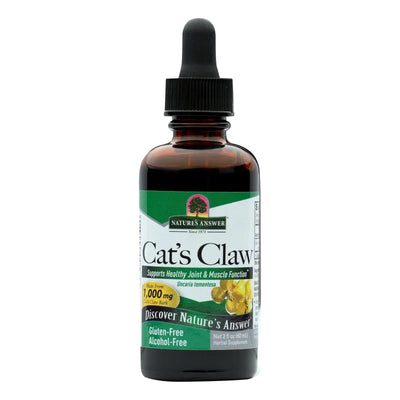 An image displaying Nature's Answer - Cat's Claw Inner Bark Alcohol Free - 2 Ounce by Nature's Answer