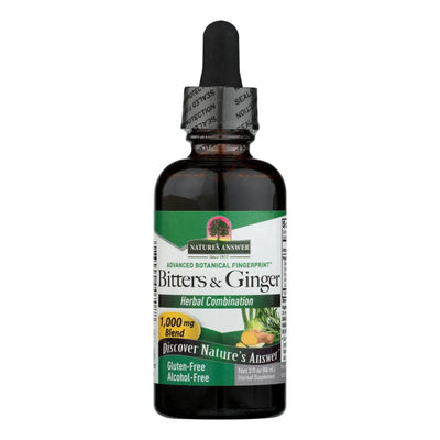 An image displaying Nature's Answer - Bitters With Ginger Alcohol Free - 2 Ounce by Nature's Answer