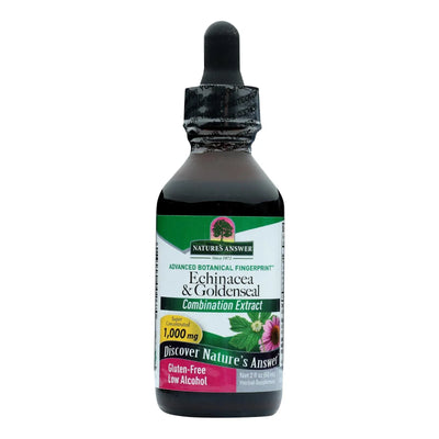 An image displaying Nature's Answer - Echinacea And Goldenseal - 2 Ounce by Nature's Answer