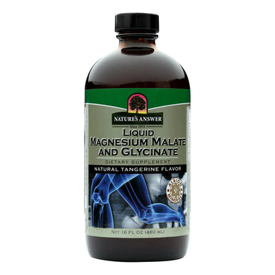 An image displaying Nature's Answer - Magnesium Malate And Glycinate - Liquid - 16 Fl Ounce by Nature's Answer