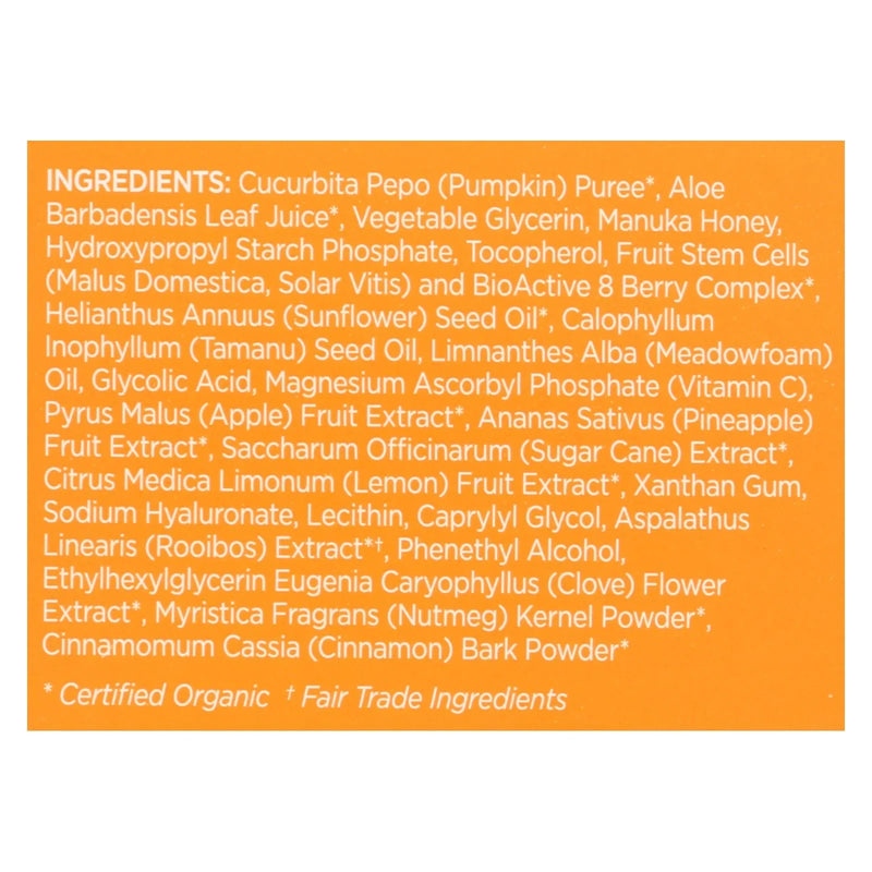 Andalou Naturals Glycolic Brightening Mask Pumpkin Honey - 1.7 Ounce
