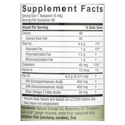 An image displaying Nature's Answer - Liquid Omega-3 Fish Oil - 16 Ounce by Nature's Answer