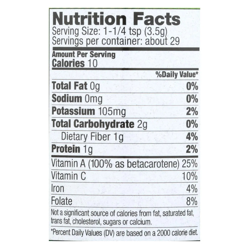 An image displaying Pines International Wheat Grass Powder - 3.5 Ounce by Pines International