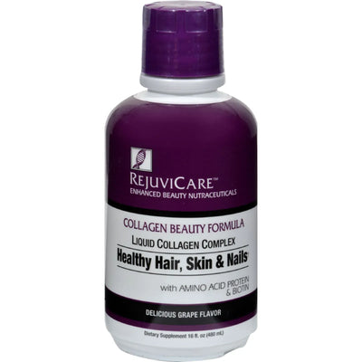 An image displaying Rejuvicare Liquid Collagen Formula - Grape - 16 Ounce by Rejuvicare