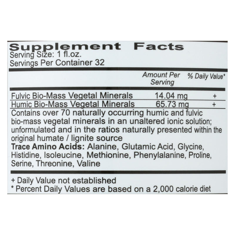 Vital Earth Minerals Fulvic-humic Mineral Blend - 32 Fl Oz - Orca Market