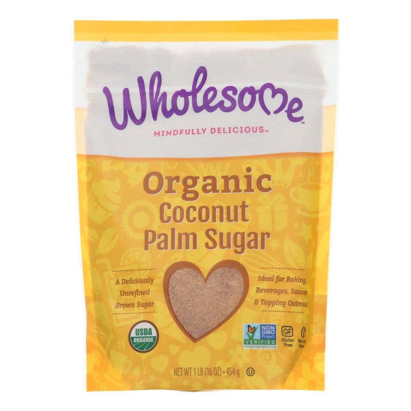 Wholesome Sweeteners Sugar - Organic - Coconut Palm - 16 Ounce - Case Of 6