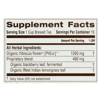 Traditional Medicinals Organic Herbal Tea - Hibiscus - Case Of 6 - 16 Bags - Orca Market