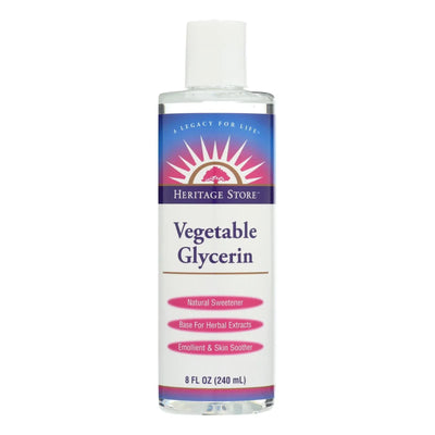 An image displaying Heritage Products Vegetable Glycerin - 8 Fl Ounce by Heritage Products