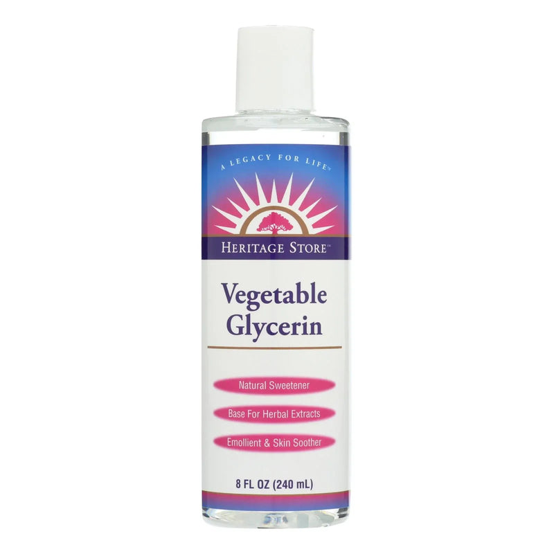 An image displaying Heritage Products Vegetable Glycerin - 8 Fl Ounce by Heritage Products
