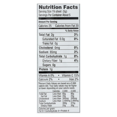 Gimme Organic Wrap N' Roll - Sea Salt - Case Of 10 - 0.92 Oz. - Orca Market
