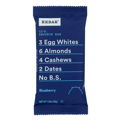 An image displaying Rxbar - Protein Bar - Blueberry - Case Of 12 - 1.83 Ounce. by Rxbar
