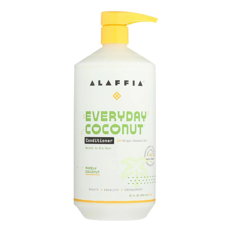 An image displaying Alaffia - Everyday Conditioner - Coconut And Ginger - 32 Fl Oz. by Alaffia