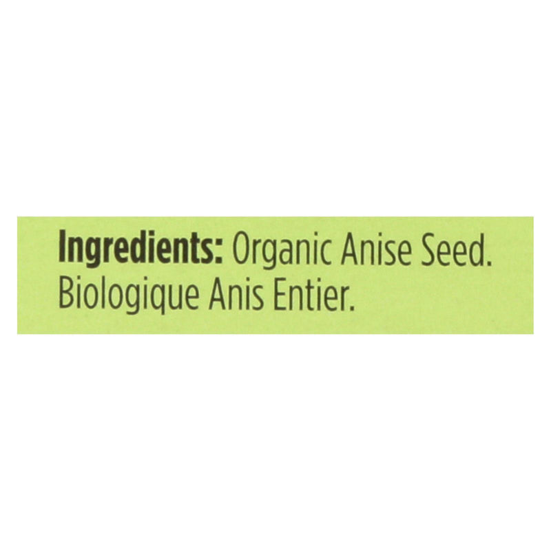 Spicely Organics - Organic Anise Whole - Case Of 6 - 0.3 Oz. - Orca Market