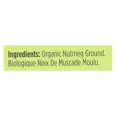 Spicely Organics - Organic Nutmeg - Ground - Case Of 6 - 0.4 Oz. - Orca Market