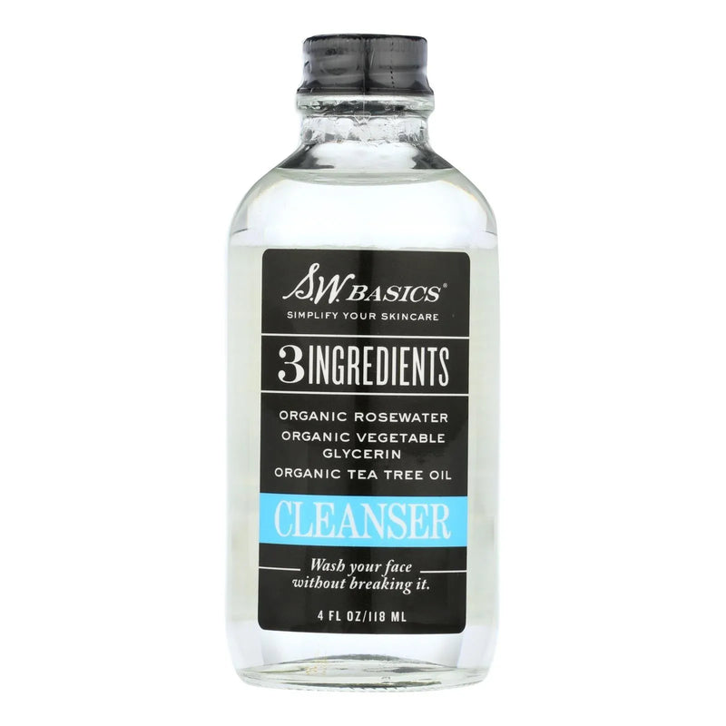 An image displaying S.w. Basics - 3 Ingredients Cleanser - 4 Ounce by S.w. Basics