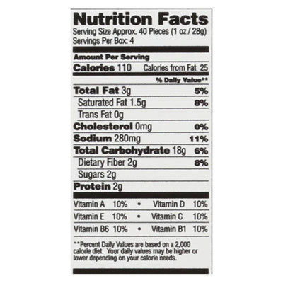 From The Ground Up - Cauliflower Crackers - Cheddar - Case Of 6 - 4 Ounce.