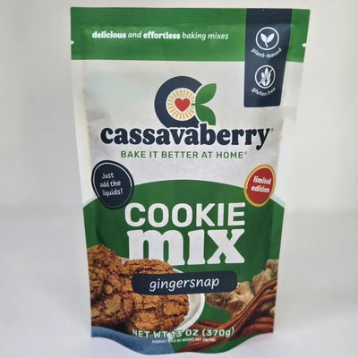 An image displaying Gingersnap Almond Flour Cookie Mix **Limited Edition** by Cassavaberry®