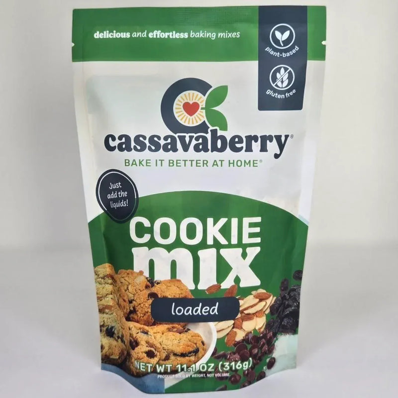An image displaying Loaded Almond Flour Cookie Mix by Cassavaberry®