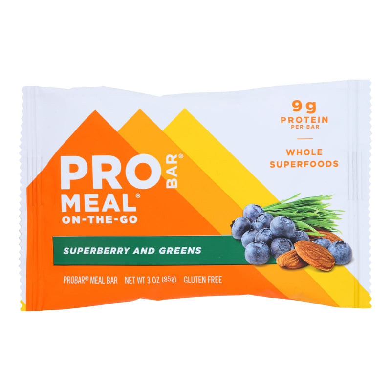 Probar Bar Organic Superberry Bar - Case Of 12 - 3 Ounce