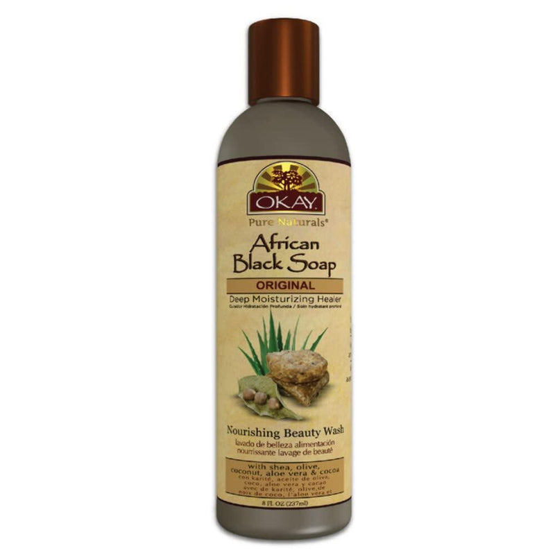 Okay Pure Naturals - Liquid Soap African Black Jasmine - 1 Each 1-8 Fz - Orca Market