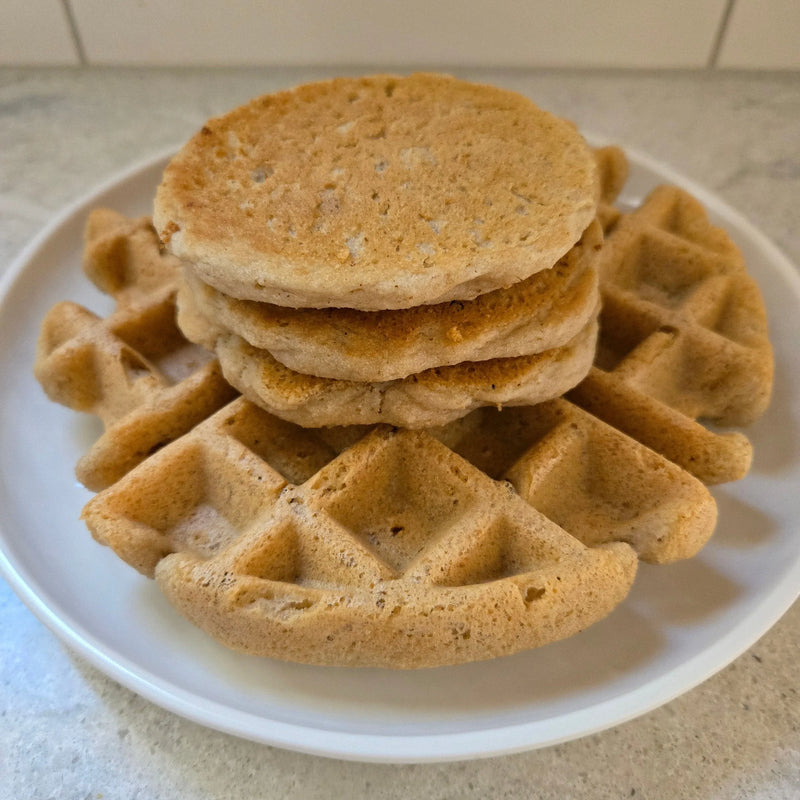 An image displaying Pancake & Waffle Mix by Cassavaberry®