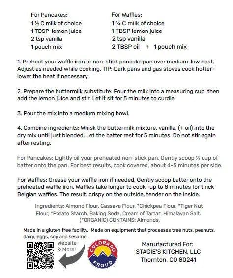 An image displaying Pancake & Waffle Mix by Cassavaberry®