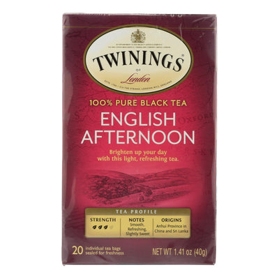 Twinings Tea Black Tea - English Afternoon - Case Of 6 - 20 Bags - Orca Market