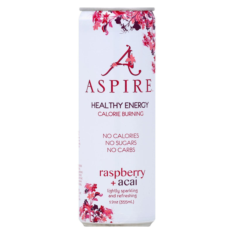Aspire Healthy Energy - Sparkling Raspberry Acai - Case Of 12 - 12 Oz - Orca Market