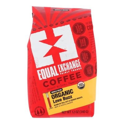 Equal Exchange - Coffee Organic Whole Bean Love Buzz - Case Of 6 - 12 Oz - Orca Market