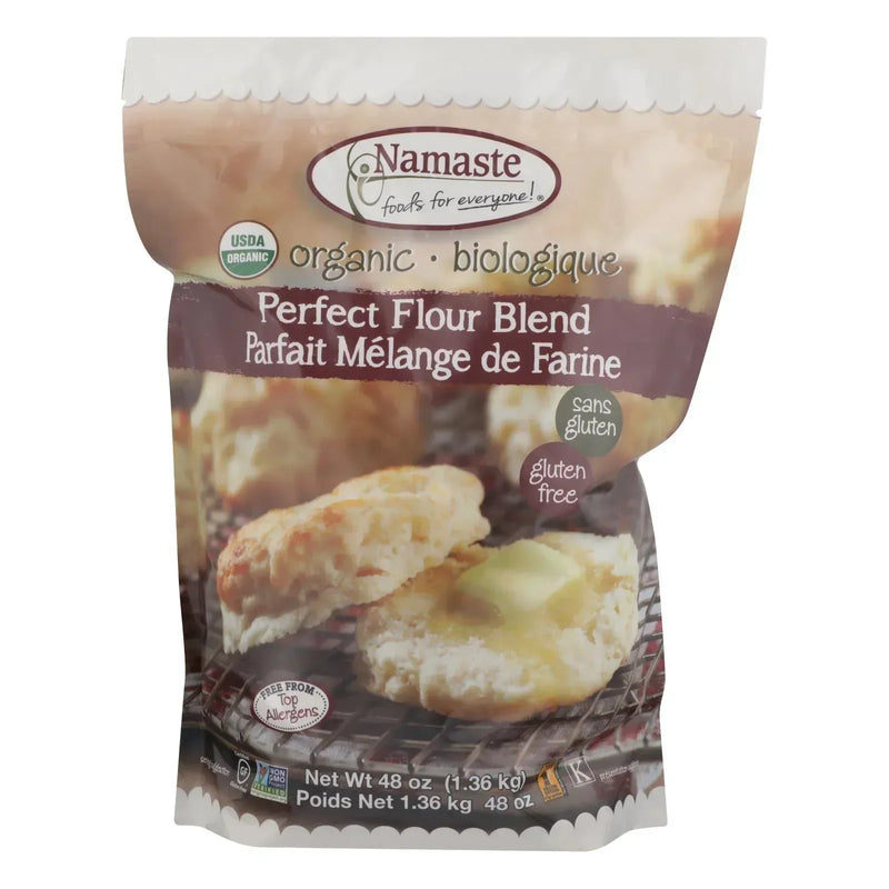 An image displaying Namaste Foods Perfect Flour Blend - Case Of 6 - 48 Ounce by Namaste Foods