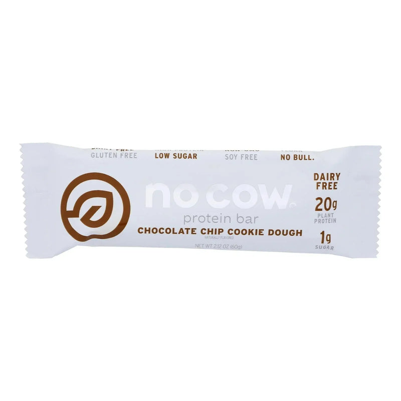 An image displaying No Cow Bar - Bar Cookie Dough - Case Of 12-2.12 Ounce by No Cow