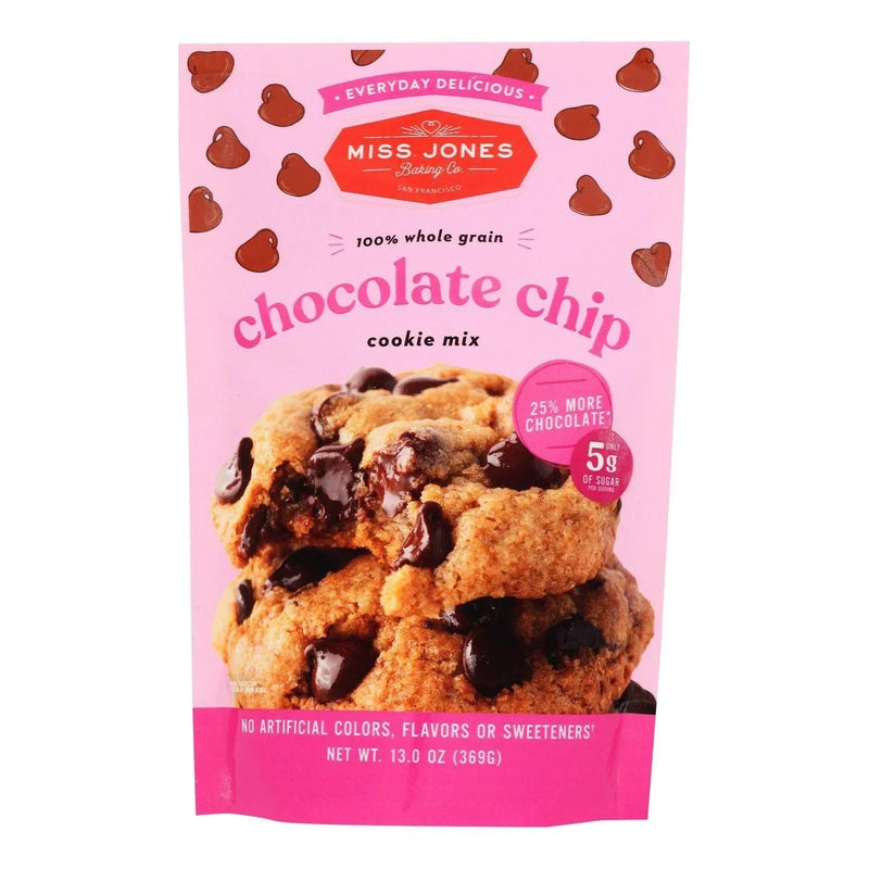 An image displaying Miss Jones Baking Co - Evrydy Dlcs Chocolate Chip Cookie - Case Of 6-13 Ounce by Miss Jones Baking Co