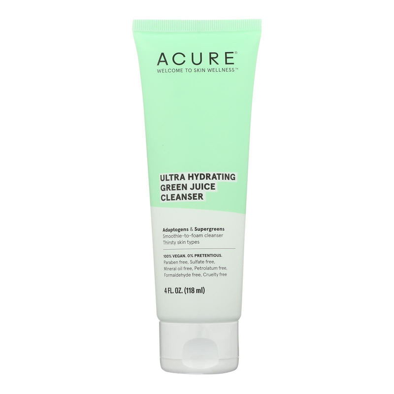 Acure - Cleanser Ultra Hydrating Green Juice - 1 Each-4 Fz - Orca Market