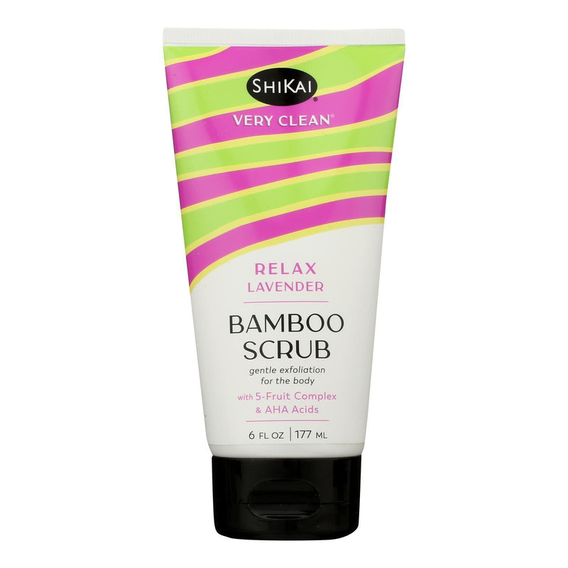 Shikai Products - Bmboo Scrub Relax Lavender - 1 Each-6 Fz - Orca Market