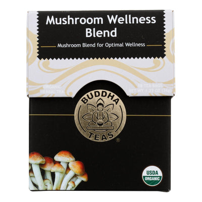 Buddha Teas - Tea Mushroom Wellness Blend - Case Of 6-18 Bag - Orca Market