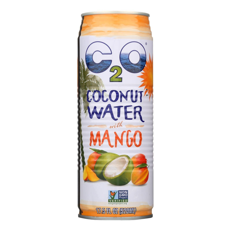 C2o - Pure Coconut Water - Mango - Case Of 12 - 17.5 Fl Oz. - Orca Market