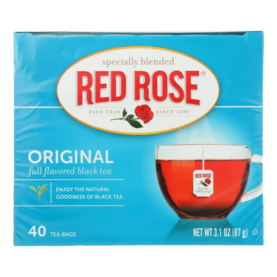 An image displaying Red Rose Full Flavored Black Tea - Case Of 6 - 40 Count by Red Rose