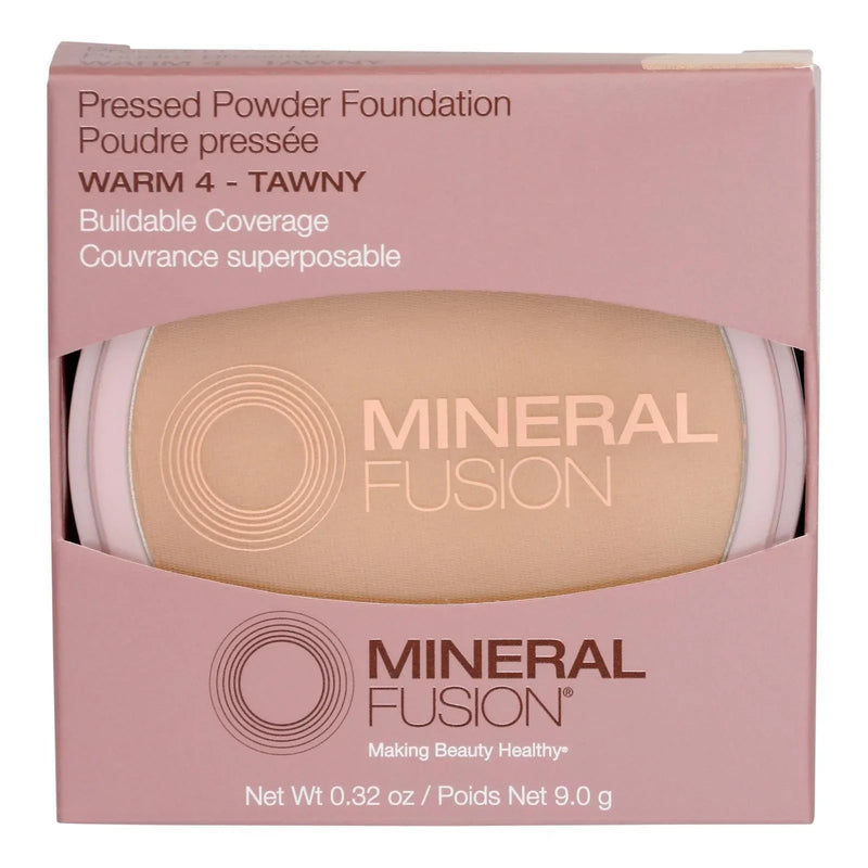 An image displaying Mineral Fusion - Mkup Pressed Powder Warm 4 - 1 Each-.32 Ounce by Mineral Fusion