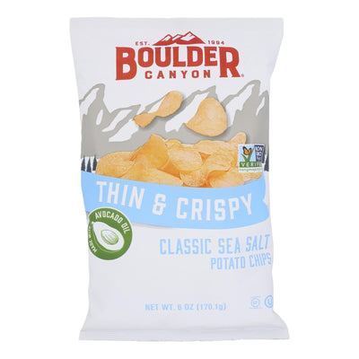Boulder Canyon - Chip Sea Salt & Avo Oil - Case Of 12-6 Oz - Orca Market