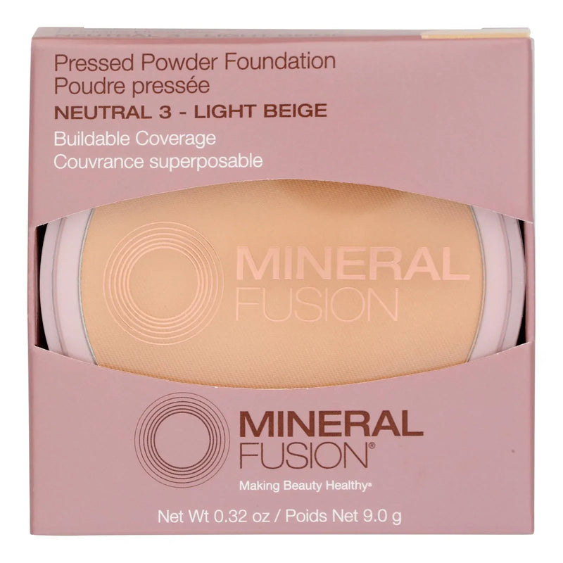 An image displaying Mineral Fusion - Mkup Pressed Base Ntrl 3 - 1 Each-.32 Ounce by Mineral Fusion