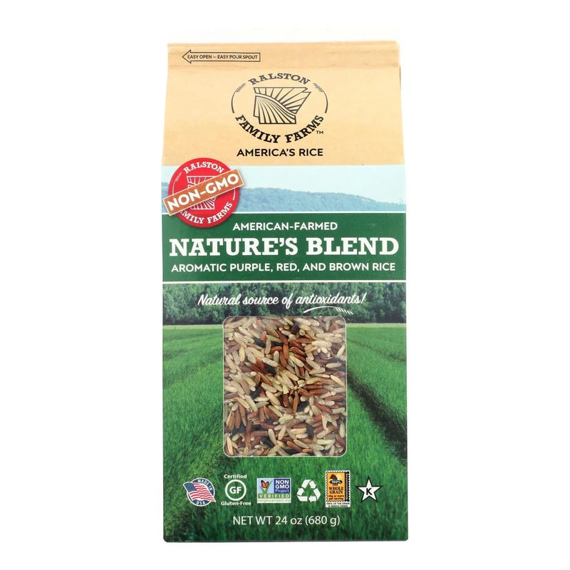 An image displaying Ralston Family Farms - Rice Nature S Blend - Case Of 6-24 Ounce by Ralston Family Farms