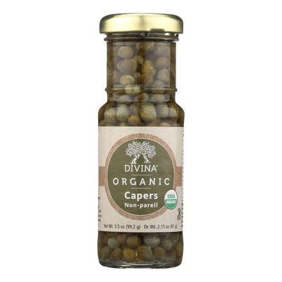 Divina Organic Capers - Case Of 12 - 3.5 Oz - Orca Market