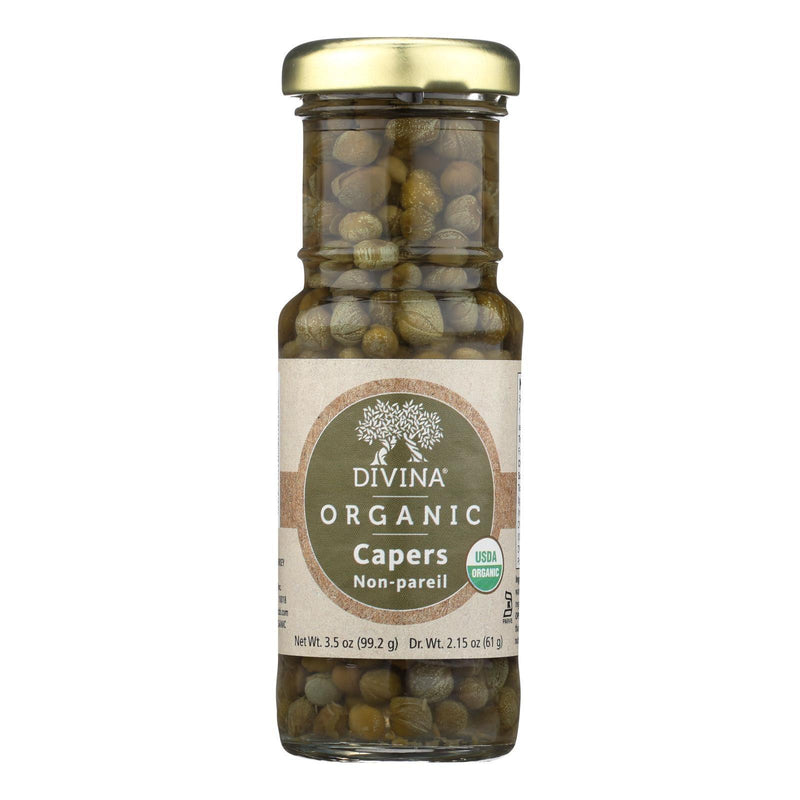 Divina Organic Capers - Case Of 12 - 3.5 Oz - Orca Market