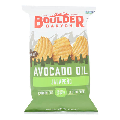 Boulder Canyon - Kettle Chips - Avocado Oil Jalapeno - Case Of 12 - 5.25 Oz. - Orca Market