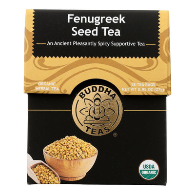 Buddha Teas - Organic Tea - Fenugreek - Case Of 6 - 18 Count - Orca Market