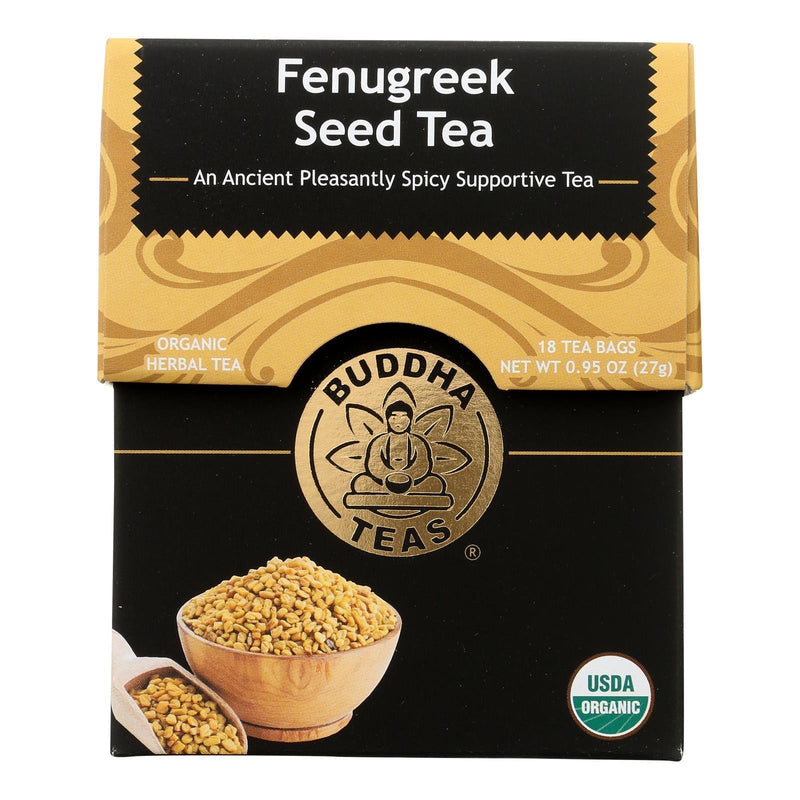 Buddha Teas - Organic Tea - Fenugreek - Case Of 6 - 18 Count - Orca Market